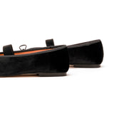 Almond-Toe Ballet Velvet Flats (Liora)