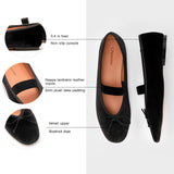 Almond-Toe Ballet Velvet Flats (Liora)