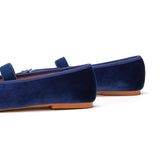 Almond-Toe Ballet Velvet Flats (Liora)