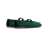 Almond-Toe Ballet Velvet Flats (Liora)