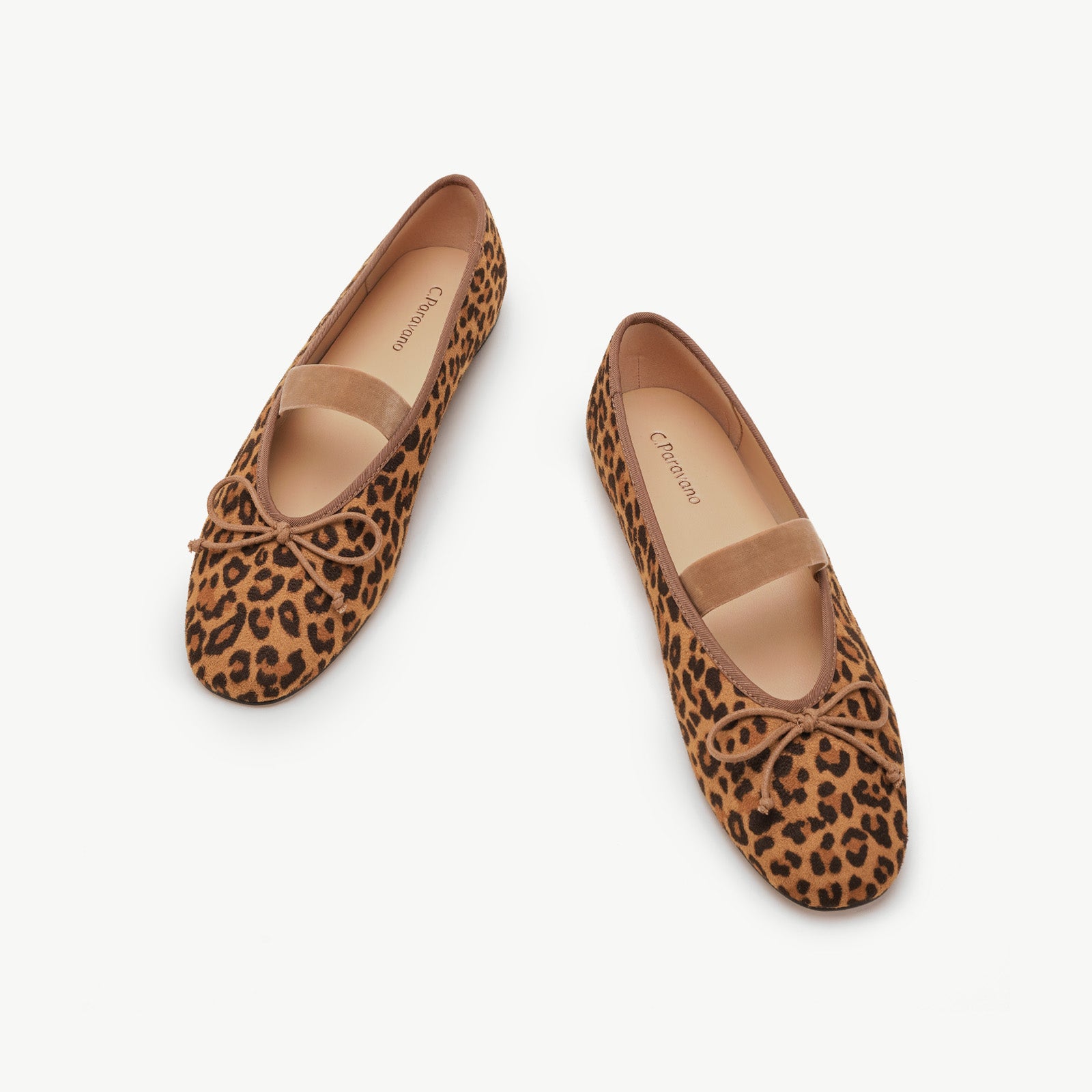 Almond-Toe Ballet Velvet Flats (Liora)