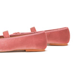 Almond-Toe Ballet Velvet Flats (Liora)