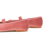 Almond-Toe Ballet Velvet Flats (Liora)