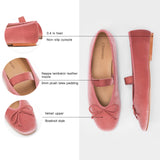 Almond-Toe Ballet Velvet Flats (Liora)