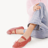 Almond-Toe Ballet Velvet Flats (Liora)