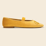 Almond-Toe Ballet Velvet Flats (Liora)