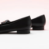 C Buckle Pointed Toe Flats (Aida) (SALE)