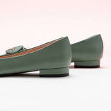 Green Pointed Toe Flats: Striking Elegance