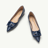 C Buckled Pointed Toe Flats