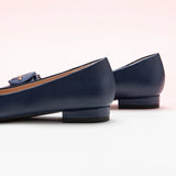 C Buckle Pointed Toe Flats (Aida) (SALE)
