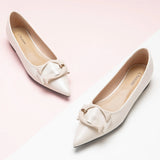 C Buckle Pointed Toe Flats (Aida) (SALE)