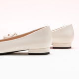 C Buckle Pointed Toe Flats (Aida) (SALE)