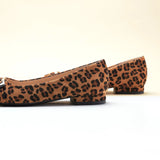 Metal Buckle Pointed Toe Flats (Aida)