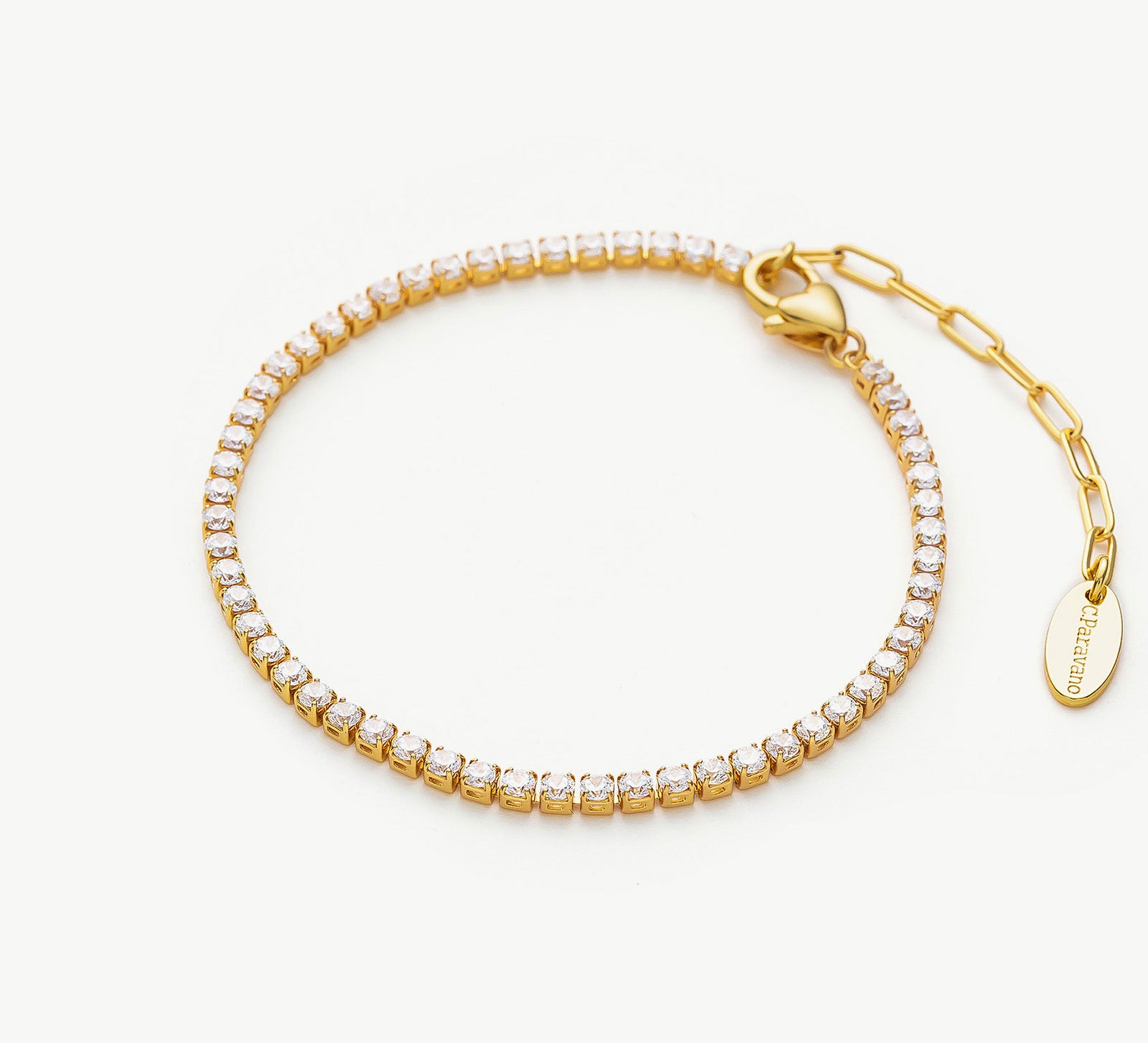 Crystal Twinkle Bracelet in Gold, a radiant piece that glistens with golden elegance, this bracelet features shimmering crystals set in a luxurious gold setting, adding a touch of glamour and opulence to your wrist.