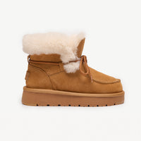 Shearling Lace-Up Platform Boots (APRÈS-SKI)