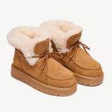 Shearling Lace-Up Platform Boots (APRÈS-SKI)