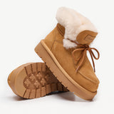 Shearling Lace-Up Platform Boots (APRÈS-SKI)