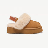 Plush Shearling Platform Clogs (APRÈS-SKI)