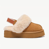 Plush Shearling Platform Clogs (APRÈS-SKI)