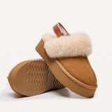 Plush Shearling Platform Clogs (APRÈS-SKI)
