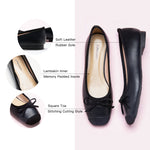 Suede Toe Bowknot Flats in Black, a versatile and chic choice for making a statement.