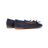 Cap-Toe Silk Ballet Flats (Elena)