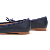 Cap-Toe Silk Ballet Flats (Elena)