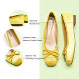 Cap-Toe Silk Ballet Flats (Elena)