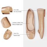 Cap-Toe Silk Ballet Flats (Elena)