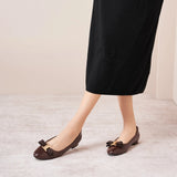 Patent Metal Buckle bow Flats (Anita)