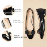 Patent Metal Buckle bow Flats (Anita)