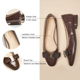 Patent Metal Buckle bow Flats (Anita)