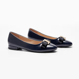 Patent Metal Buckle bow Flats (Anita)