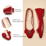 Patent Metal Buckle bow Flats (Anita)