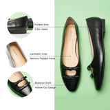 Double Bow Ties Cutout Ballet Flats (Emma)