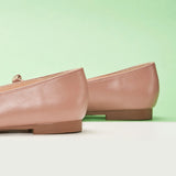 Double Bow Ties Cutout Ballet Flats (Emma)