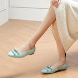 Double Bow Ties Cutout Ballet Flats (Emma)
