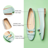 Double Bow Ties Cutout Ballet Flats (Emma)