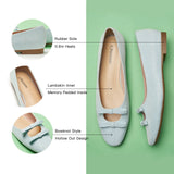 Double Bow Ties Cutout Ballet Flats (Emma)
