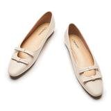 Double Bow Ties Cutout Ballet Flats (Emma)