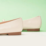 Double Bow Ties Cutout Ballet Flats (Emma)