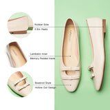 Double Bow Ties Cutout Ballet Flats (Emma)
