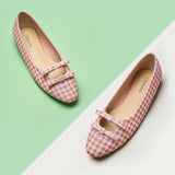 Double Bow Ties Cutout Ballet Flats (Emma)