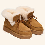 Shearling Lace-Up Platform Boots (APRÈS-SKI)