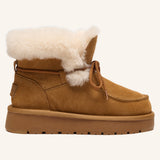Shearling Lace-Up Platform Boots (APRÈS-SKI)
