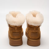 Shearling Lace-Up Platform Boots (APRÈS-SKI)