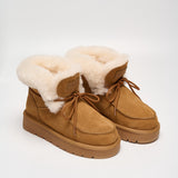 Shearling Lace-Up Platform Boots (APRÈS-SKI)