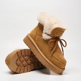 Shearling Lace-Up Platform Boots (APRÈS-SKI)
