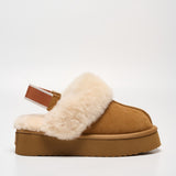 Plush Shearling Platform Clogs (APRÈS-SKI)