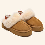 Plush Shearling Platform Clogs (APRÈS-SKI)